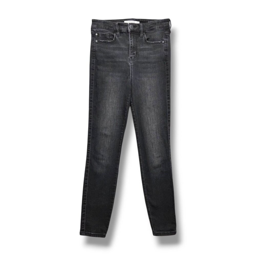 Liverpool High Rise Ankle Jeans Womens 4 Black Mid Rise Eco Logical Skinny
